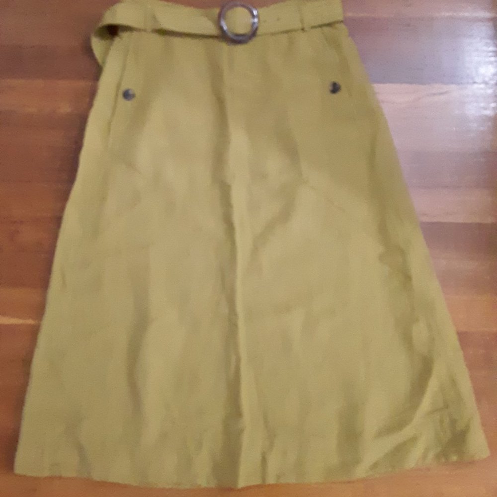 AnnTaylor linen blend skirt